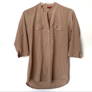 3x$15 SPADA Beige/Tan Casual Popover Blouse Top Size Large